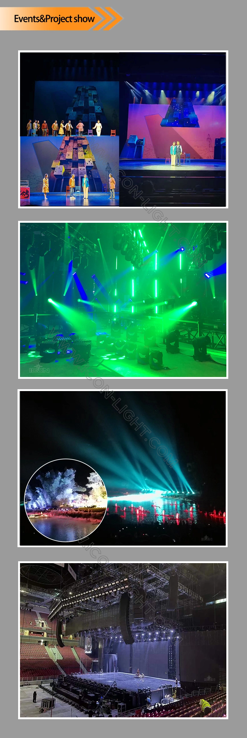 Stage Equipment 350W LED Moving Head Light Wash Strobe Nightclub Beam Light